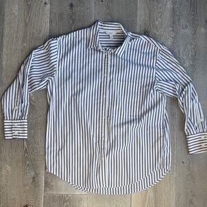 M&S British Brand Classic Striped Button-Down Shirt AS0386